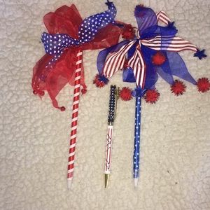 Patriotic streamer pen 3 set